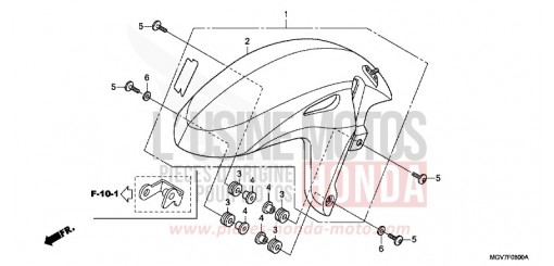 FRONT FENDER CBR600FC de 2012